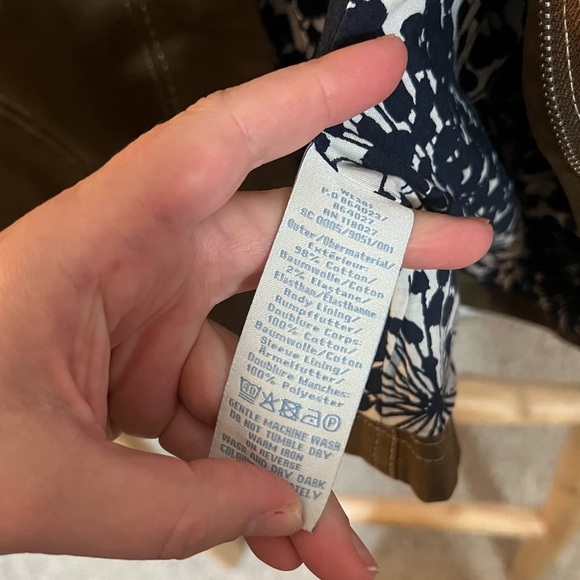 Boden brown khaki zip up Utility jacket women’s 18 cotton stretch - Picture 4 of 11